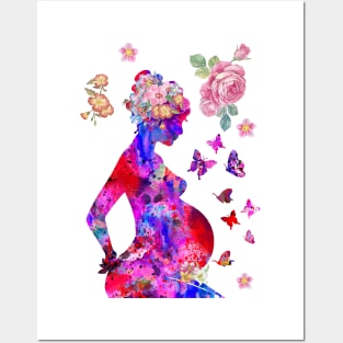 Pregnancy, motherhood Posters and Art